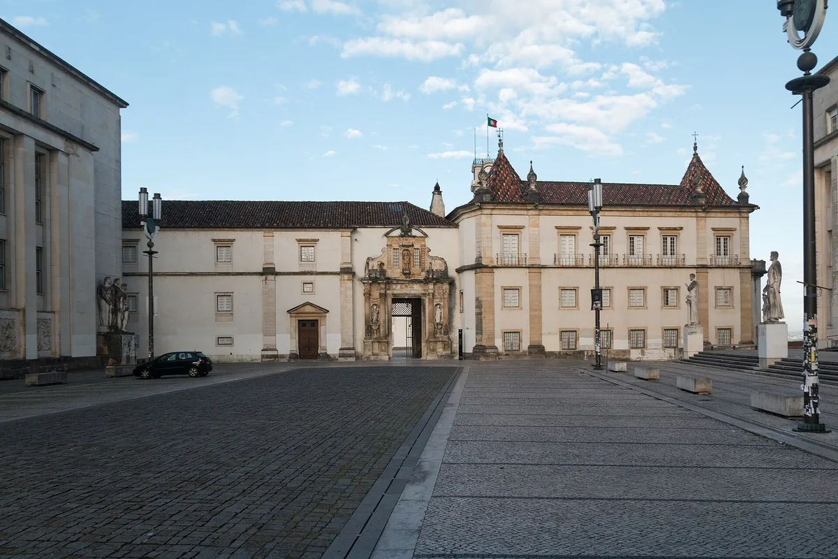 The Paço das Escolas courtyard at the University of Coimbra