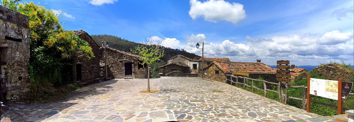Schist houses of Talasnal in the Serra da Lous&atilde;