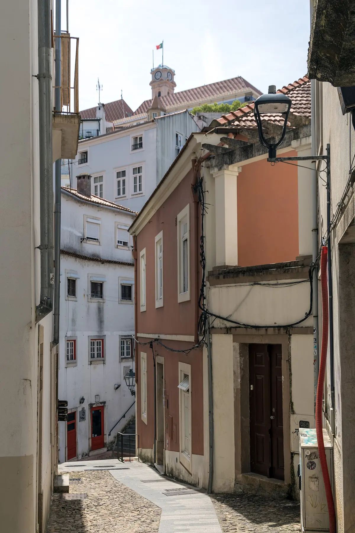 A lane in Coimbra’s lower town — a general view of the city, not the club or its square